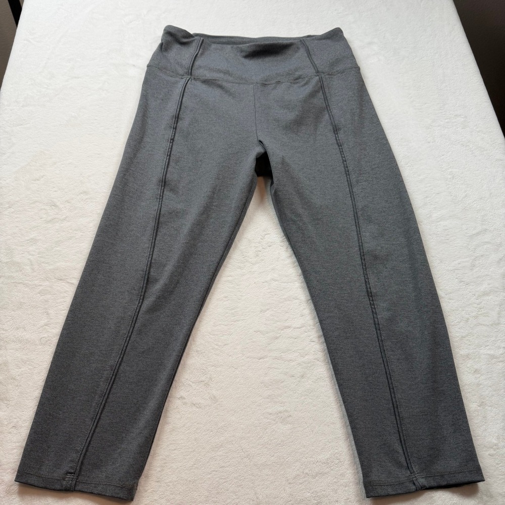 Marika Leggings Womens XL Gray Good High Rise Cropped MLC0951A Activewear